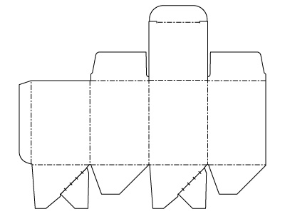 瓶向け ワンタッチ底箱[74×74×106mm]