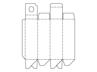 酒700ml～750mlカートン箱 [85×85×283.5mm]  貼合有